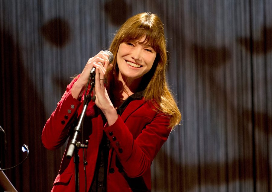 Carla Bruni Sarkozy performs in Munich