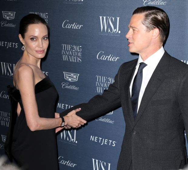 Angelina Jolie at the WSJ Mag Innovator Awards 2015 in New York City.Pictured: Angelina Jolie, Brad PittRef: SPL1169502  041115  Picture by: Splash NewsSplash News and PicturesLos Angeles:	310-821-2666Ne