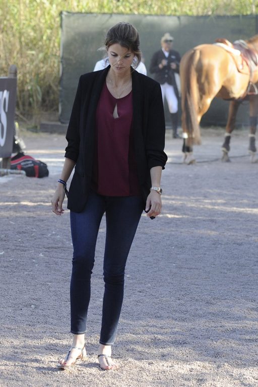 Saint tropez, Athina Onassis and Doda De Miranda at Jumping