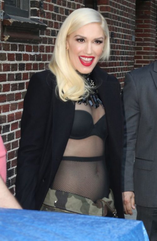 Gwen Stefani at 'Late Show with Stephen Colbert' in New York City.Pictured: Gwen StefaniRef: SPL1255832 010416 Picture by: Splash NewsSplash News and PicturesLos Angeles: 310-821-2666New York: 212-619-