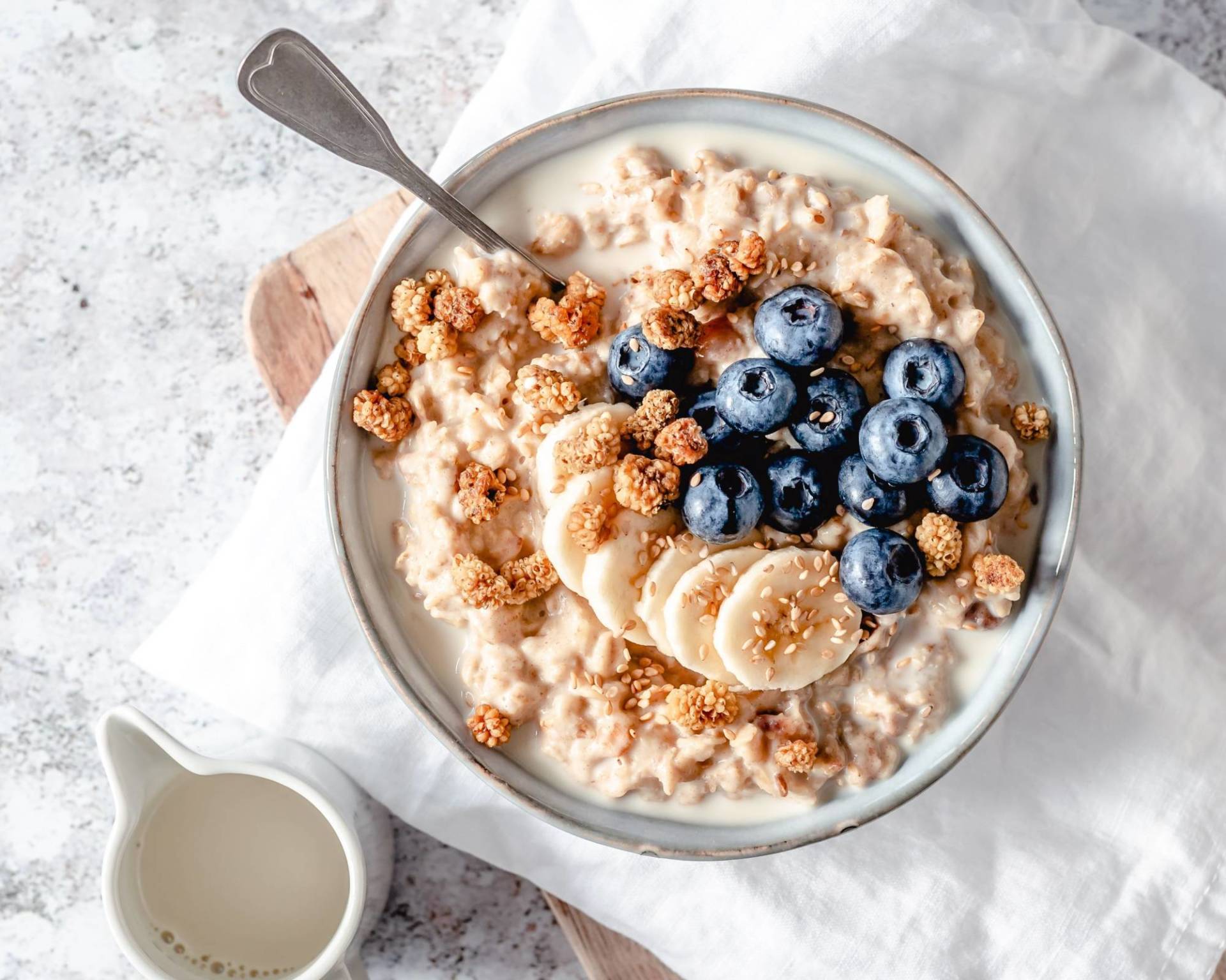 Creamy Vanilla Tahini Oatmeal