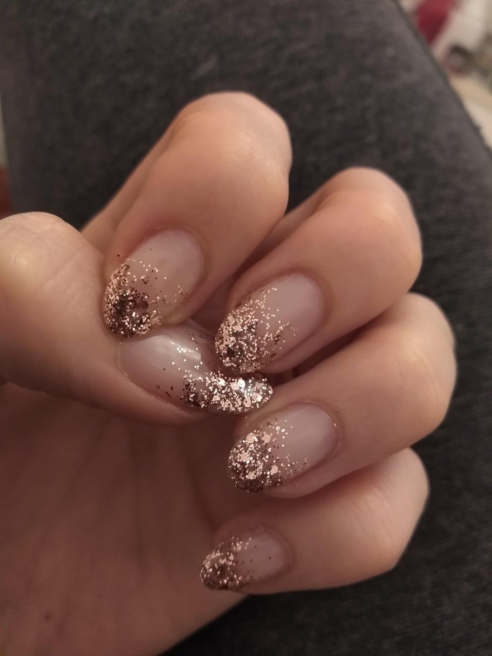 First Attempt At Ombre Glitter Any Tips To Improve Please 😊