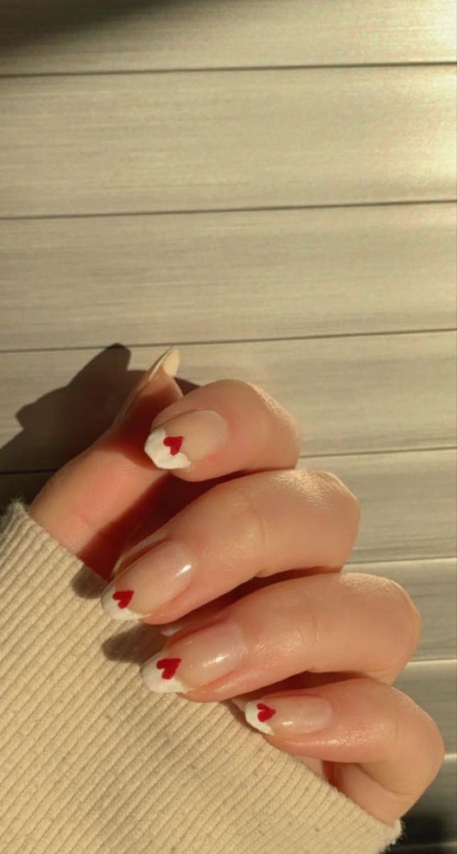 Nail Art Heart Nails Valentines Day