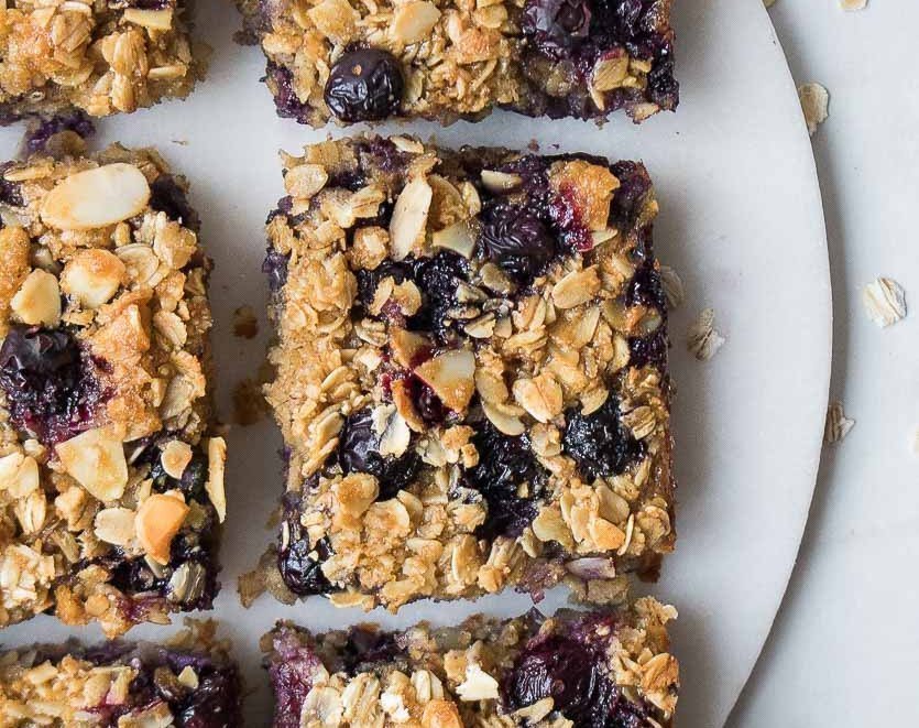 Blueberry Baked Oatmeal Bars