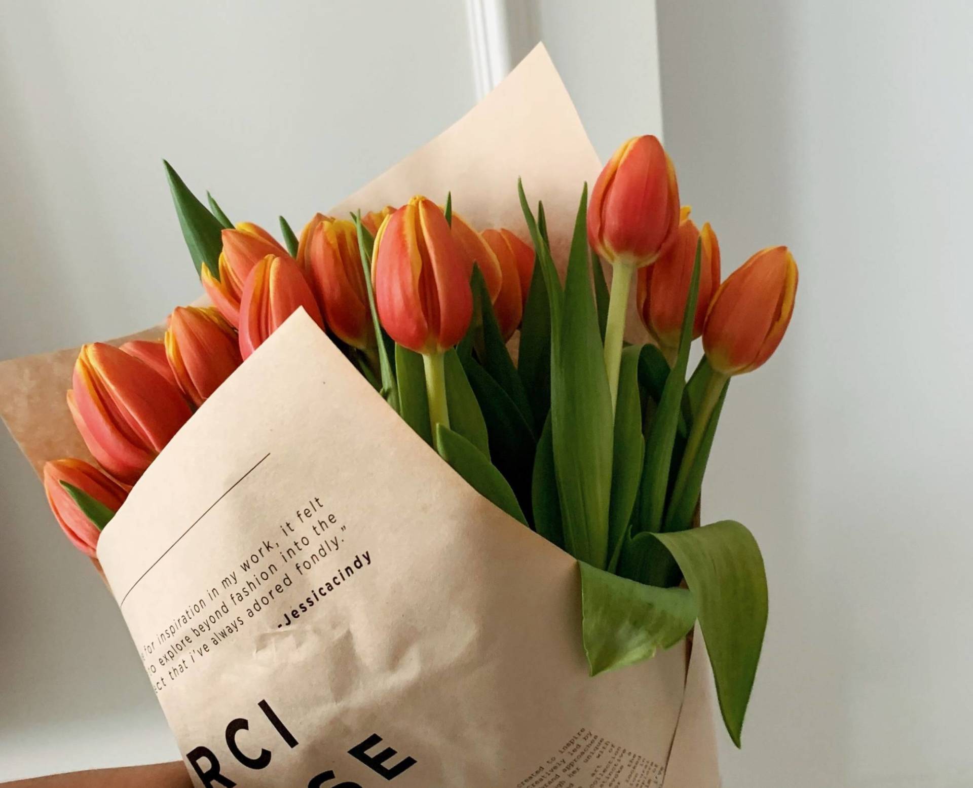 Orange Yellow Tulips