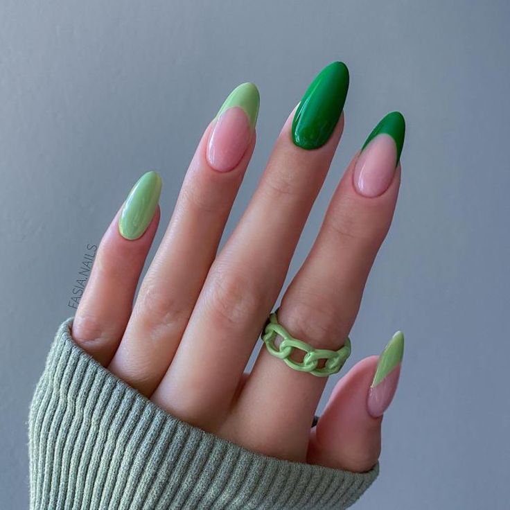 50 Pretty Green Nails To Try Right Now