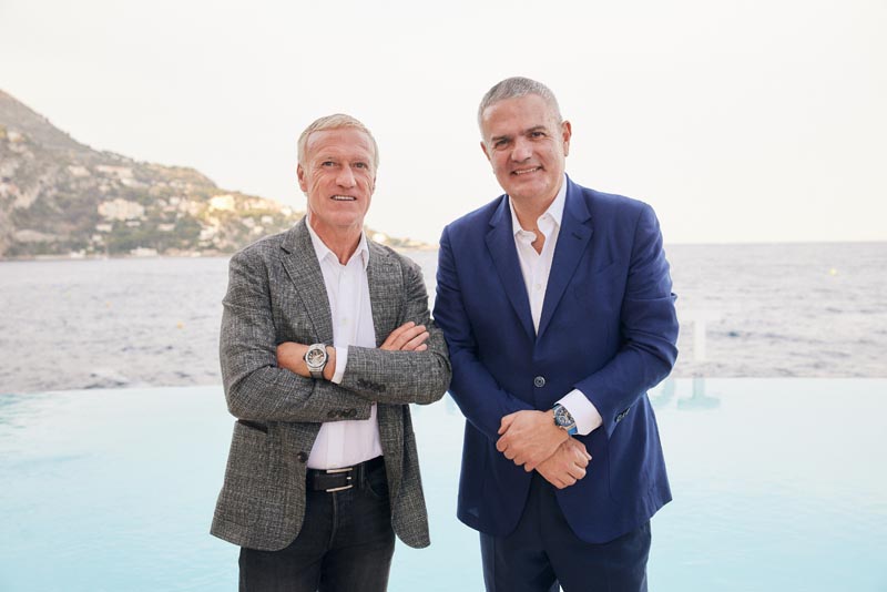 Hublot Friend Of The Brand Didier Deschamps And Hublot Ceo Ricardo Guadalupe