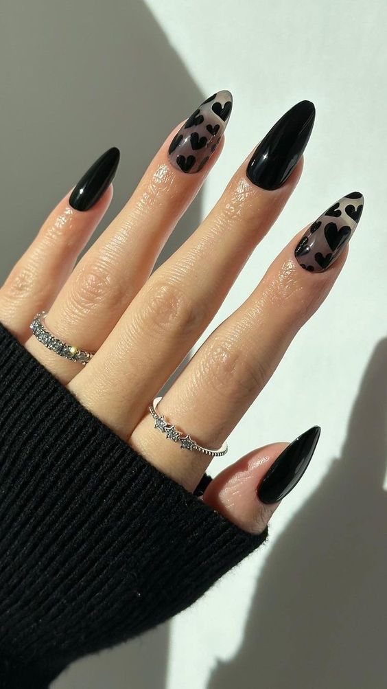 Gothic Valentine Nails Are The Ironic Trend For V Day Haters