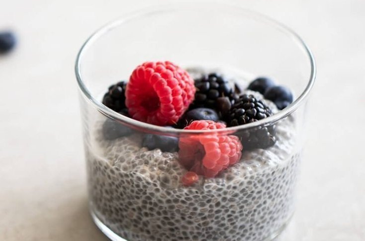 Chia Seed Pudding With Fresh Berries Real + Vibrant