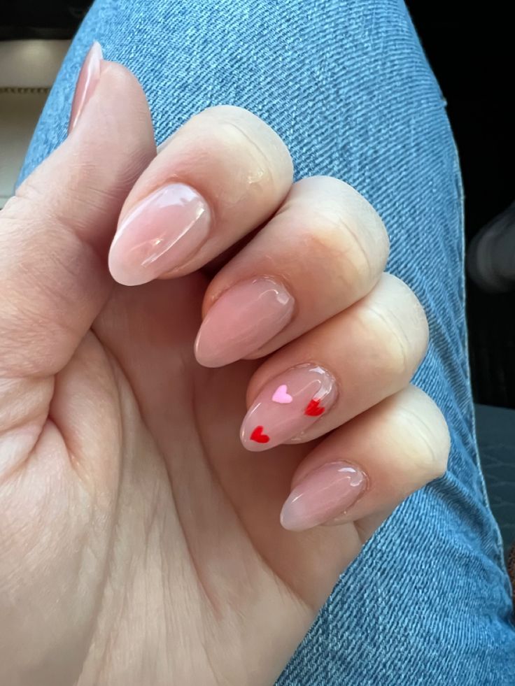 Valentines Day Heart Nails