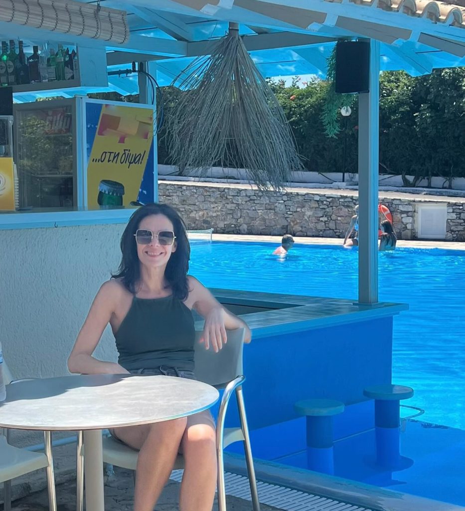 Photo By Marilita Lampropoulou On July 14 2024. May Be An Image Of 3 People Deck Chair Pool Cabana And Outdoors