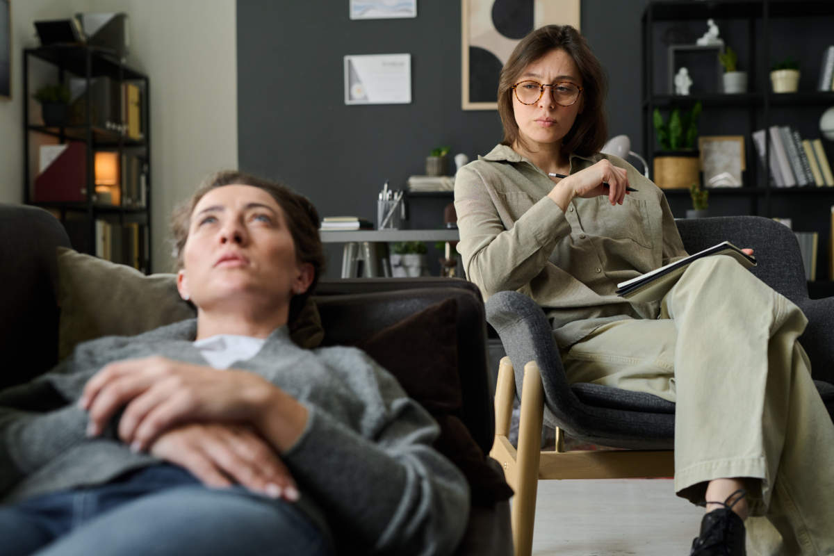 Therapist Listening Patient During Counseling Session