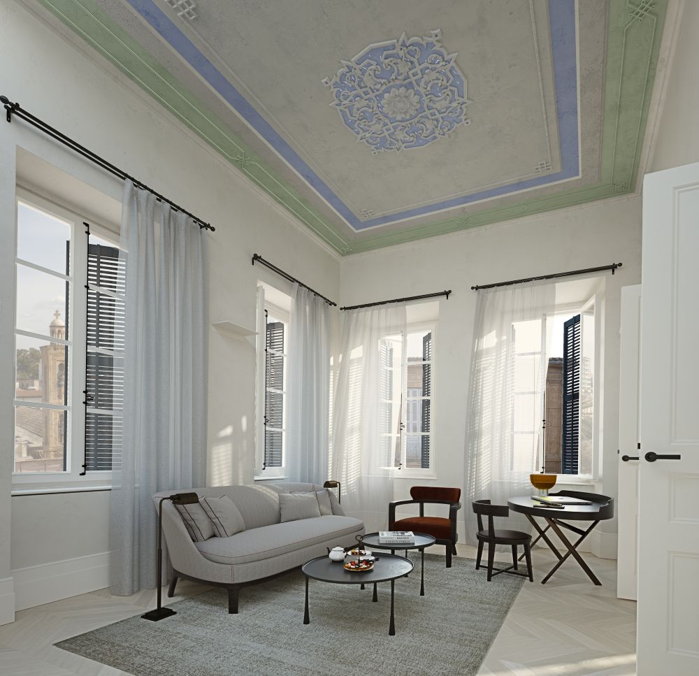 Rendering Luxe & Sweet One Bedroom Suite (2) 1