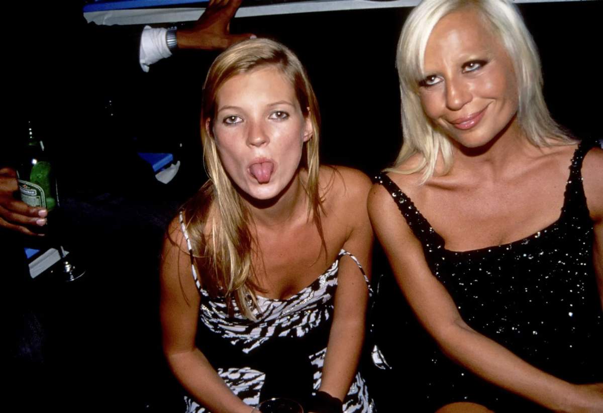 Donatella Versace And Anthony Vaccarello