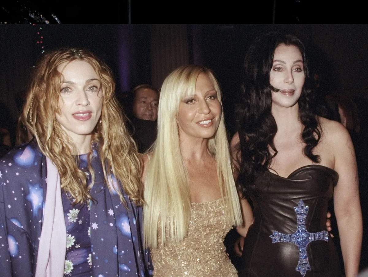 Donatella Versace And Anthony Vaccarello