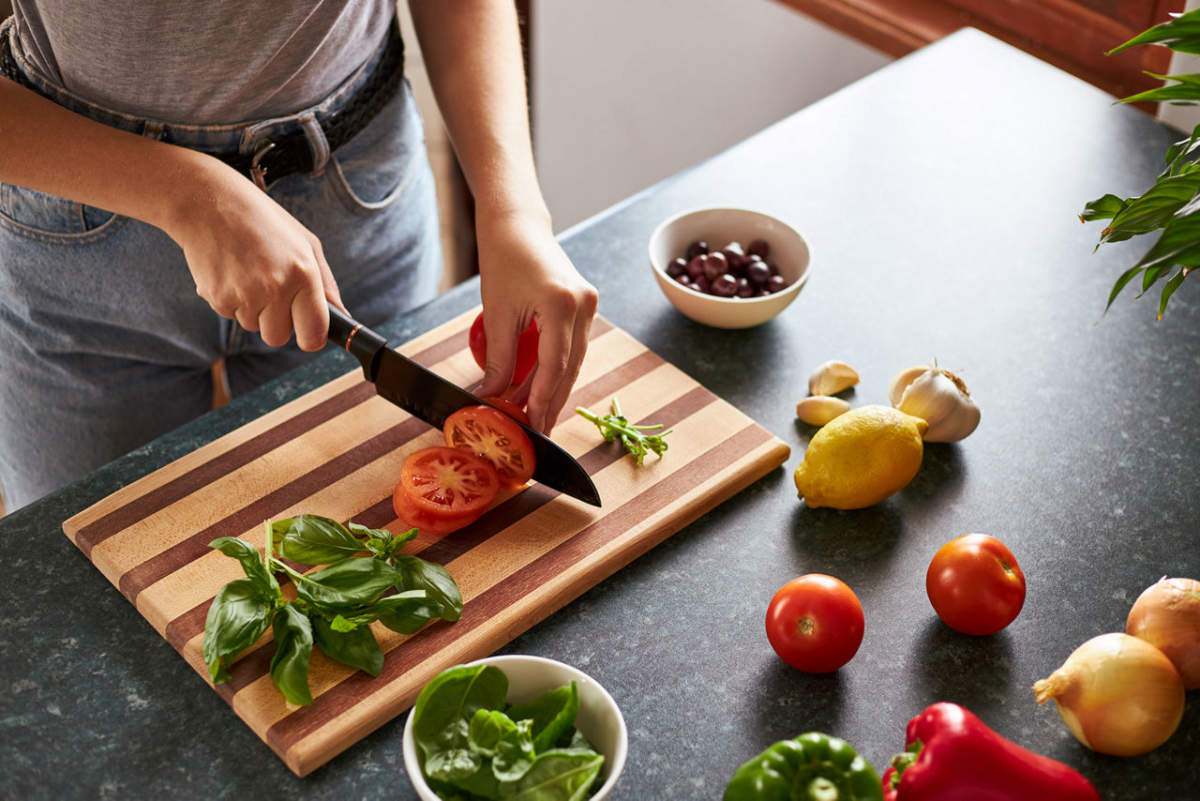Li Woman Preparing Vegetables