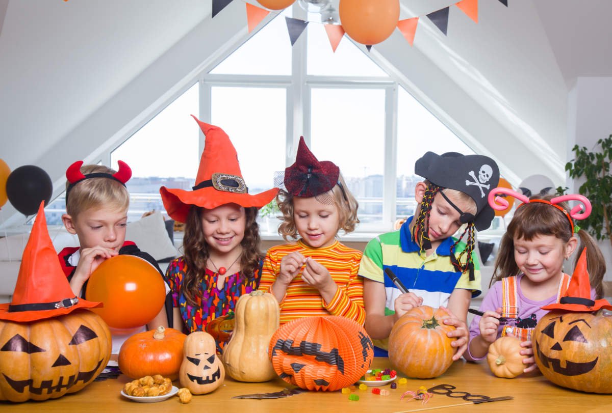 Kids In Halloween Party