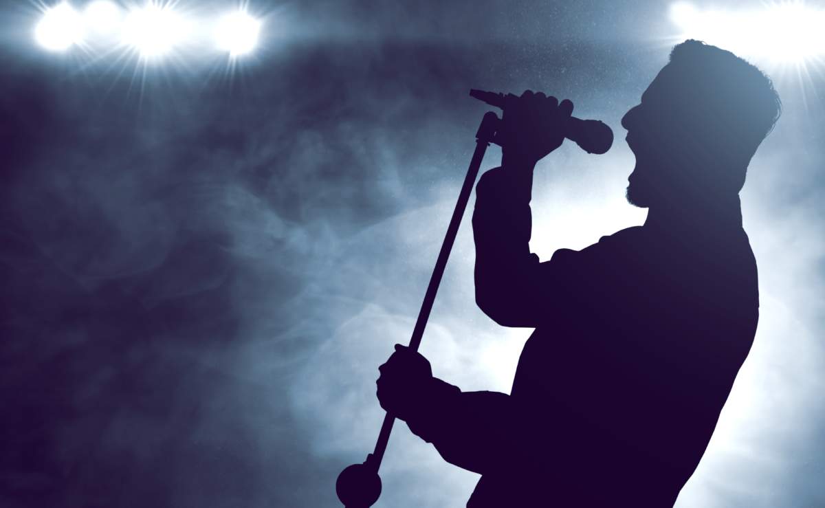 Singer Singing Silhouette