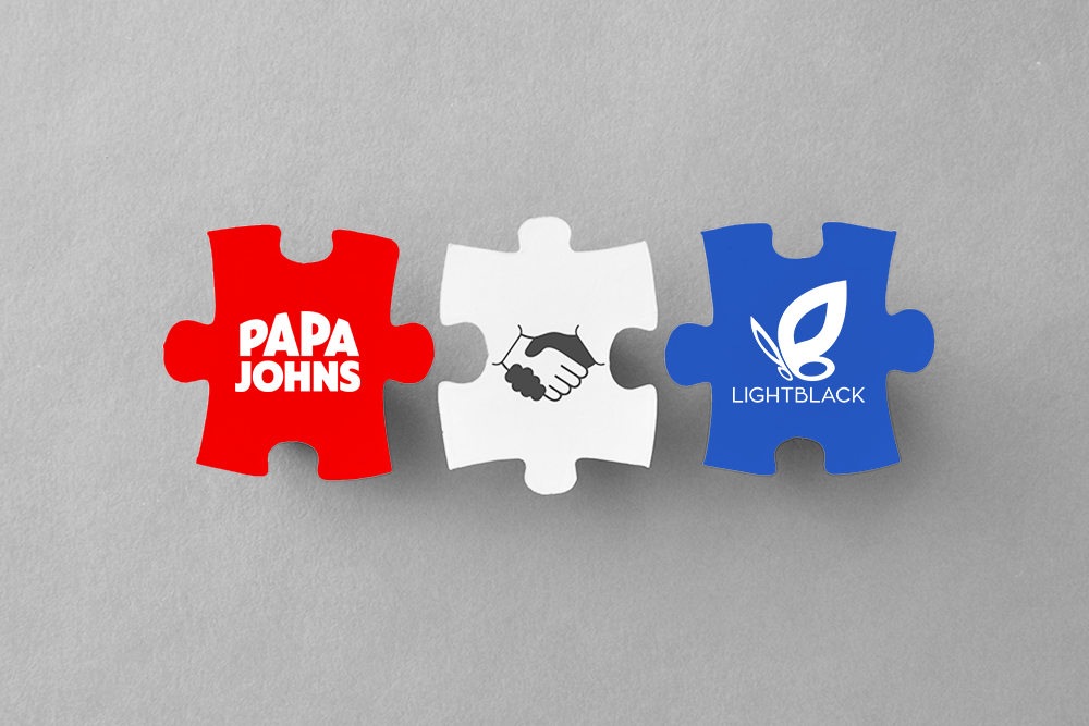 Lightblack Papa Johns Press Release